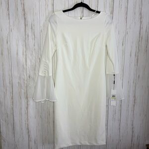 Calvin Klein NWT Romantic flowy White dress US 4